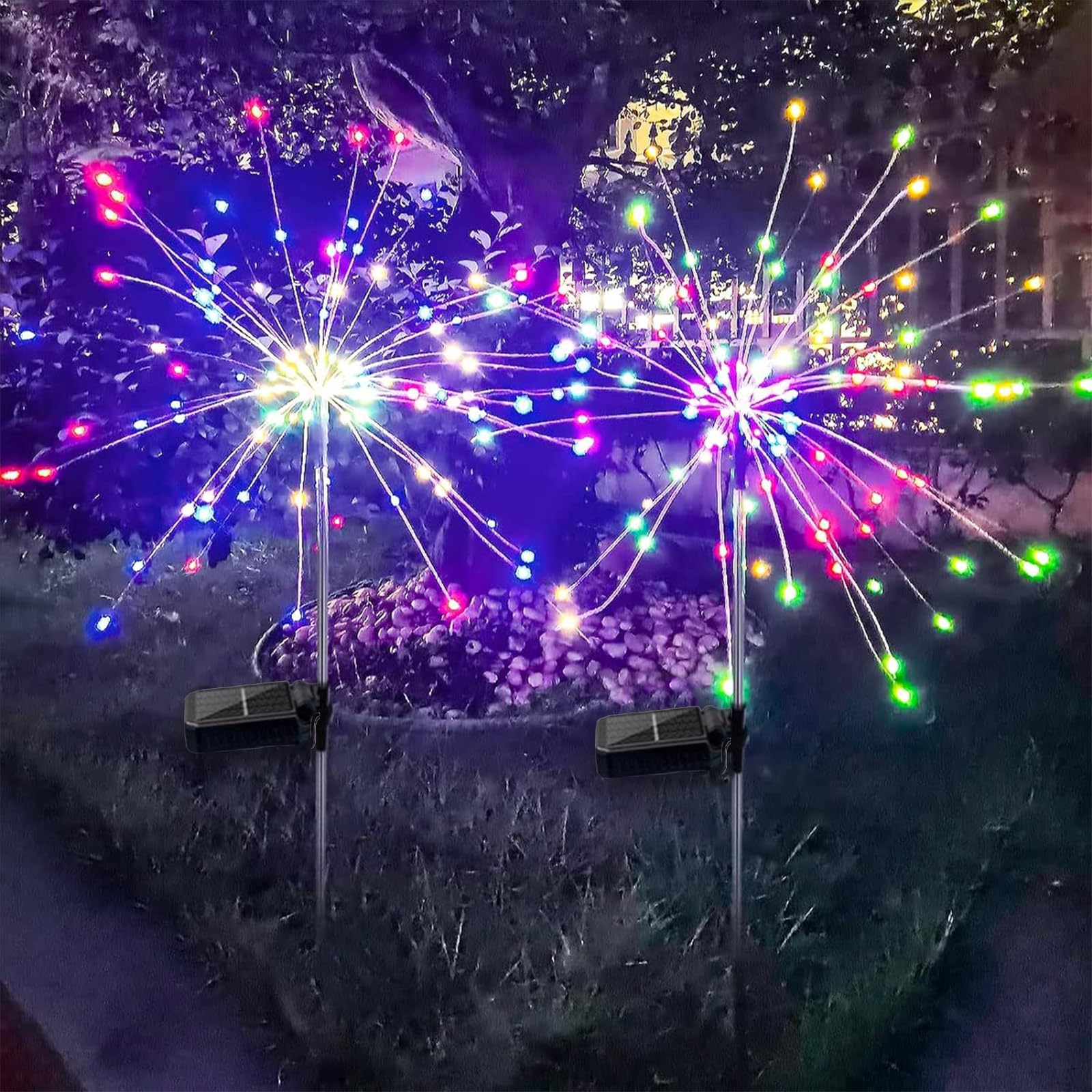 2 pack Solar Firework Lights, Solar Garden Lights 120 LED IP65 waterproof decorative lights 2 lighting modes, DIY Fireworks Lights Outdoor, for gardens terraces courtyards partie Christmas(multicolor) (B09NFR8LJC) Amazon Price History, Amazon Price Tracker