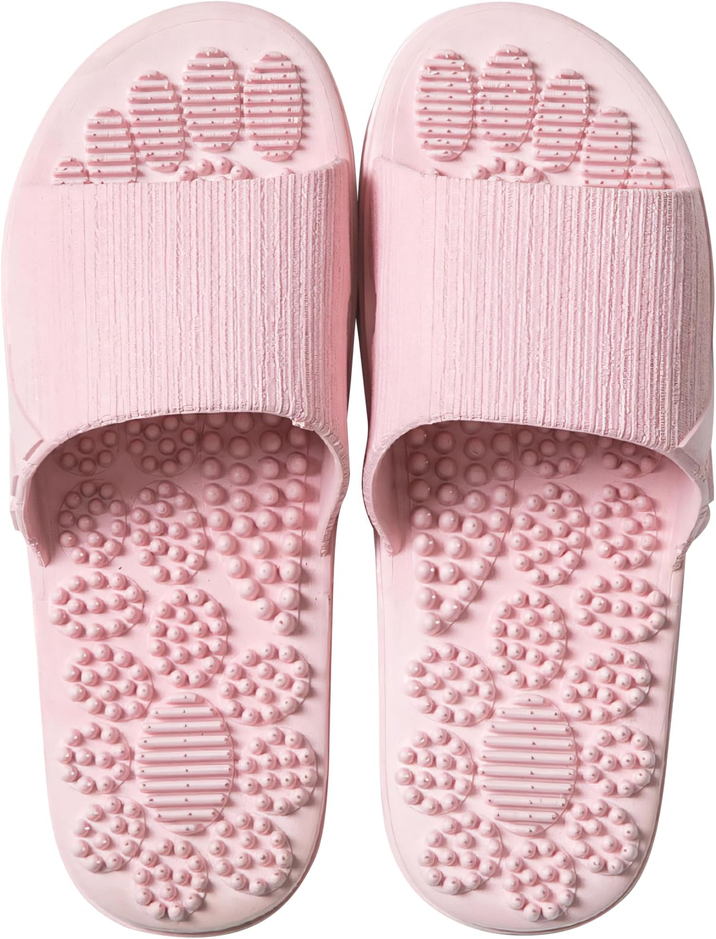 Acupressure Massage Slippers Therapeutic Reflexology Sandals for Foot Acupoint Massage Shiatsu Arch Pain Relief Non-Slip Massage Shoes for Bath Shower (Gray, 7.5-8)