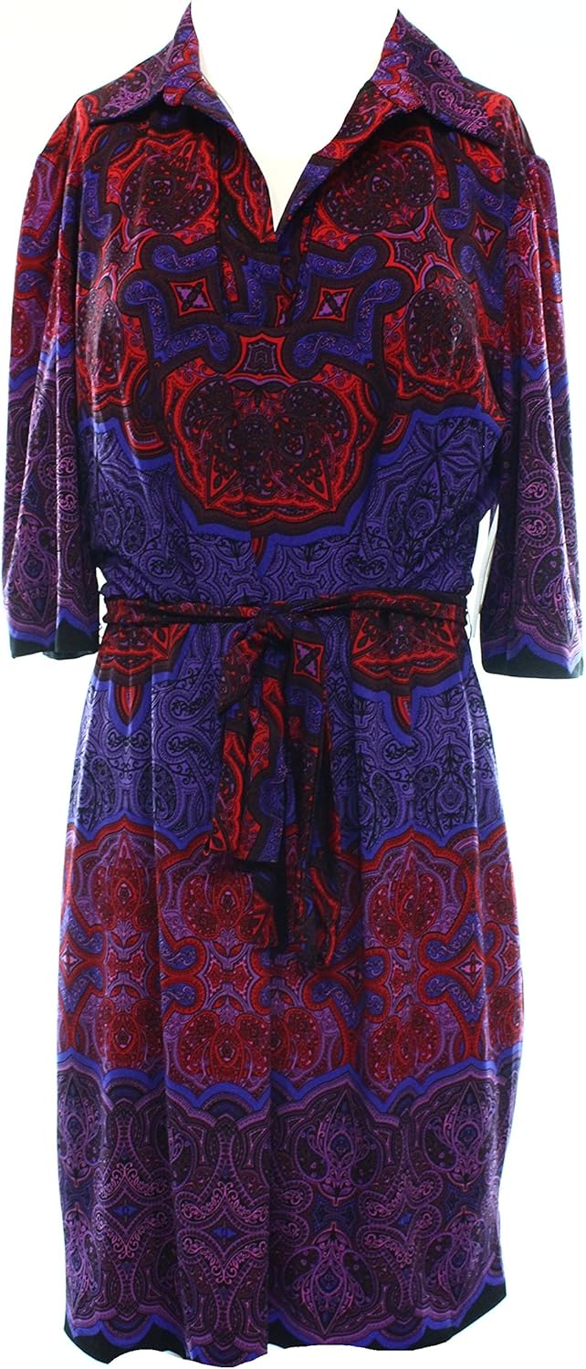 laundry BY SHELLI SEGAL Women's Print Jersey Shirt Dress