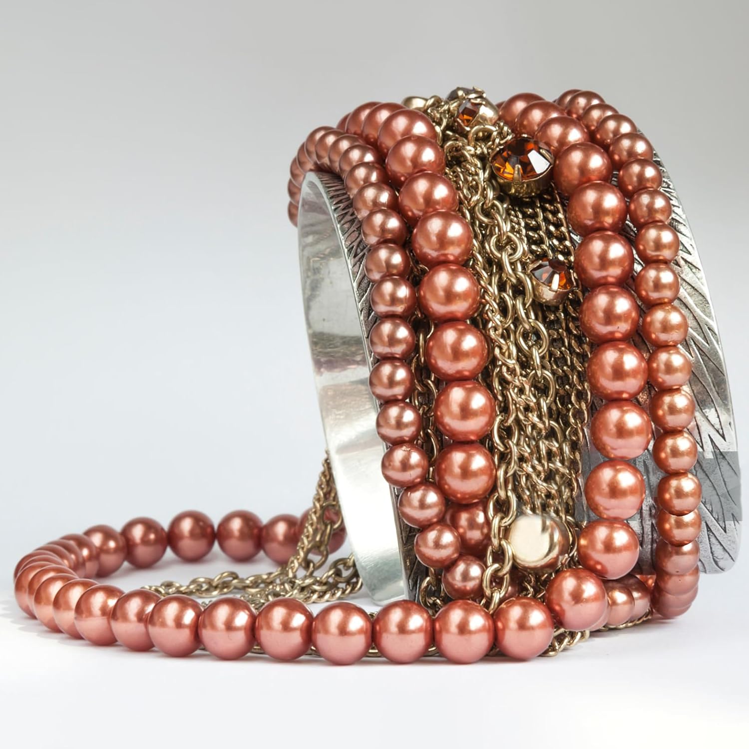 100Pcs/lot 5mm Solid Copper Spacer Ball Beads with Smooth Shiny Clear Coat Metal Round in Big Seamed Finding Sizes for Making Jewelry Supplies (0.19inch) - Image 3