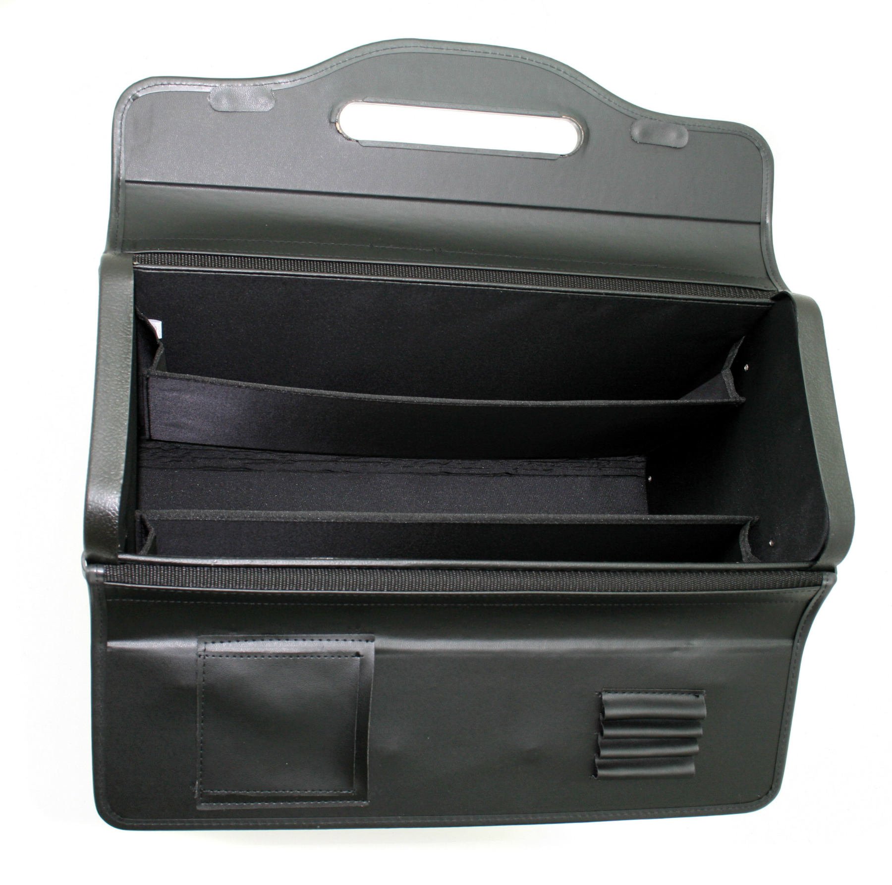 Pilotenkoffer Aktenkoffer Dokumentenkoffer 49 cm Schwarz