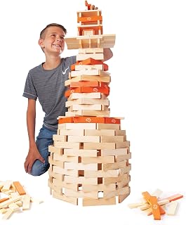 Fat Brain Toys Timber Planks 300 Piece Wooden Building Set - Boost Creativity & Motor Skills for Kids Ages 3+