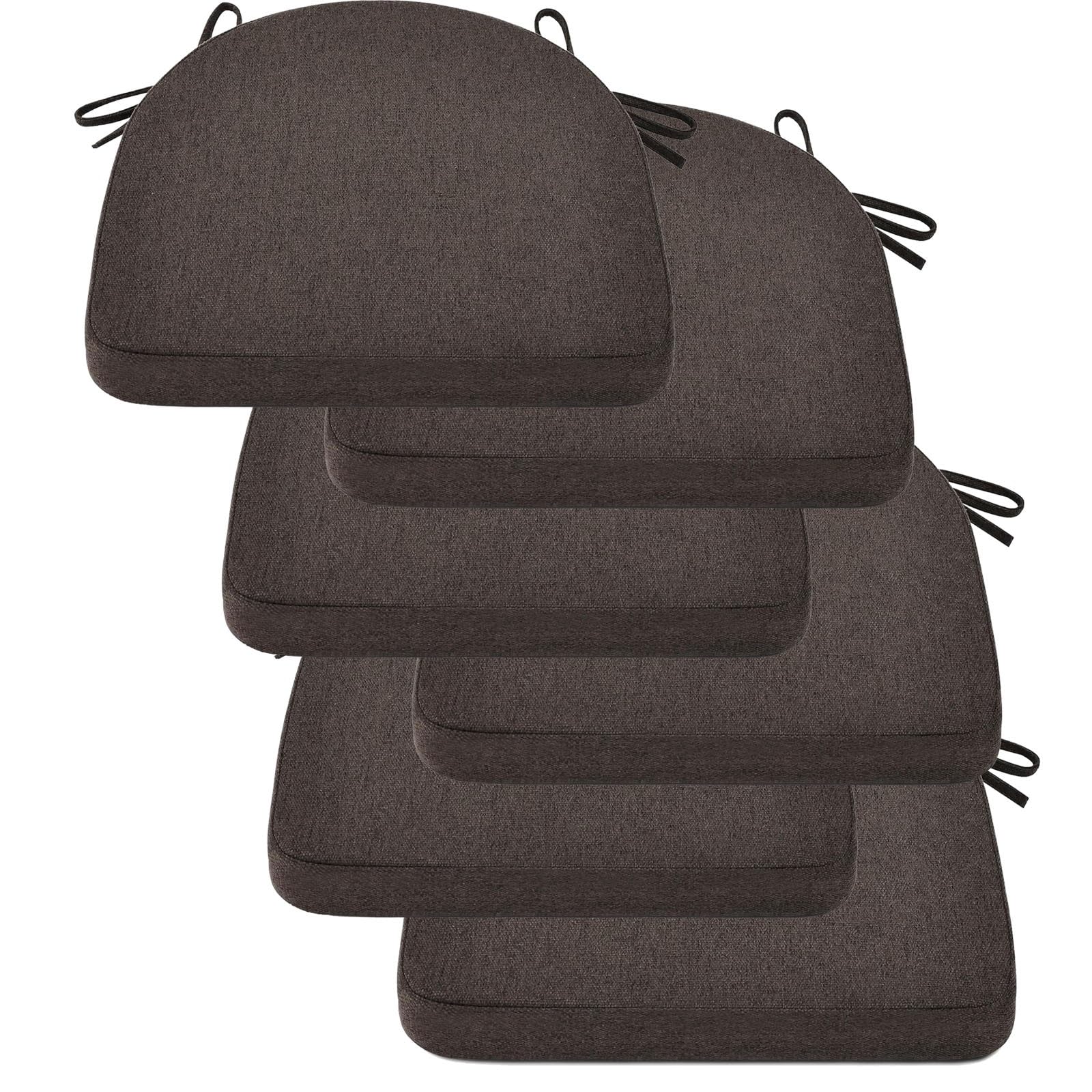Coussins de chaise lavables café clair pour sublimer vos repas en cuisine