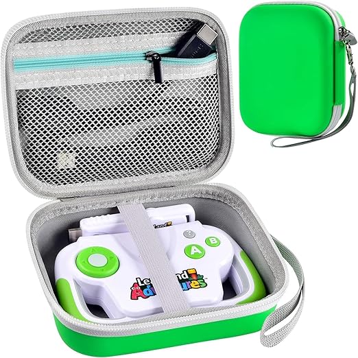Case Compatible with Leapfrog LeapLand Adventures & for PAW Patrol Learning Video Games. Toy Storage Carrying Holder for Leap Frog leapster Game System Video, Batteries and USB Cable (Box Only)