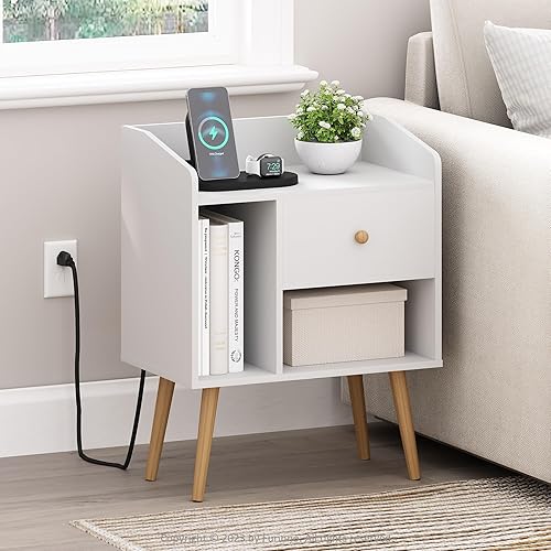 Miniatura 59 de Furinno Turn-N-Tube Haydn Mesa auxiliar, 1 unidad, roble francés gris/negro Roble Francés/Negro,Blanco,Cereza oscuro/ Negro,Ámbar Pino/Negro,cereza