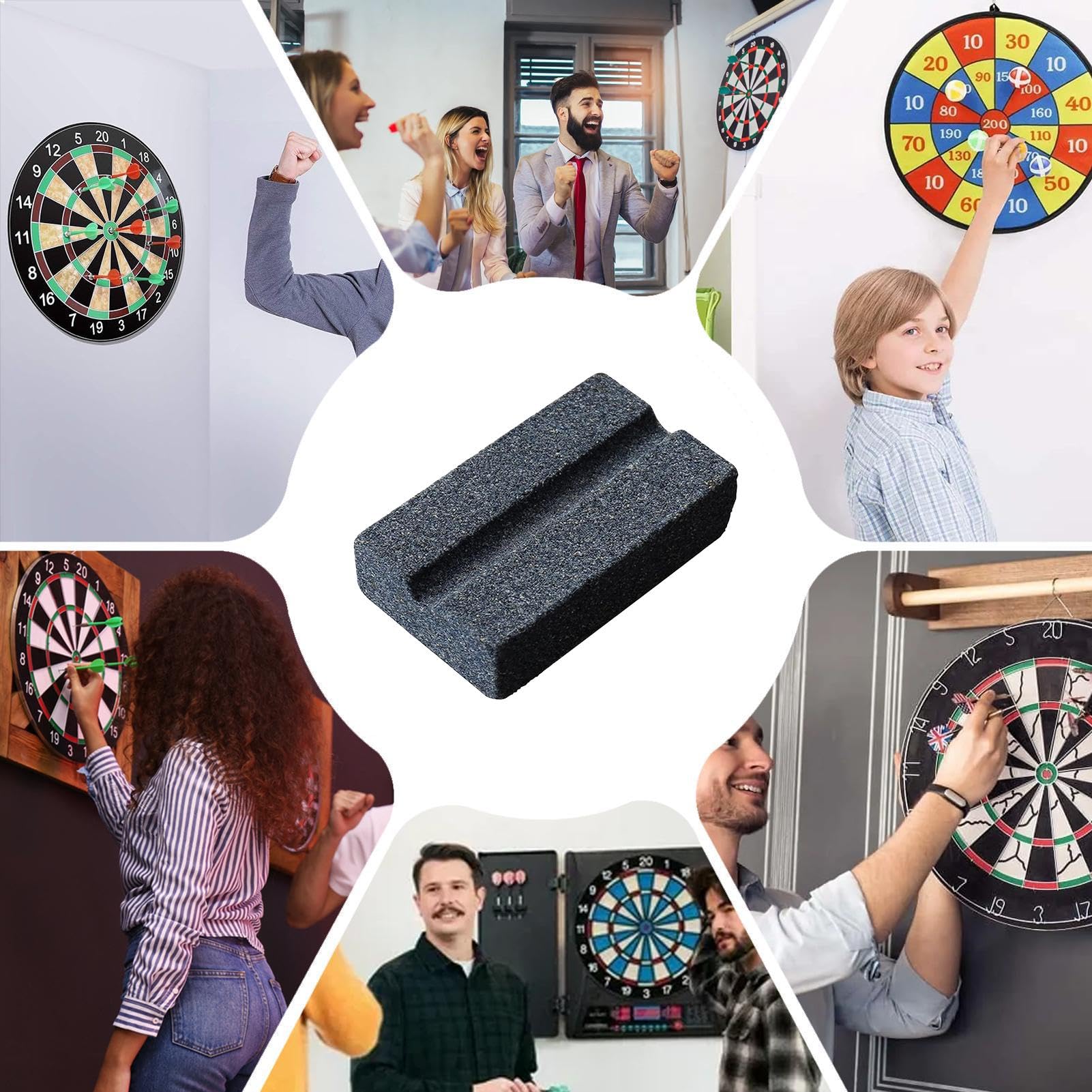 Pruojhw Dart Steenslijper, Dart Slijper - V-vormige Darts Slijpsteen Slijper | Draagbare Darts Slijpgereedschap, Slijpsteen