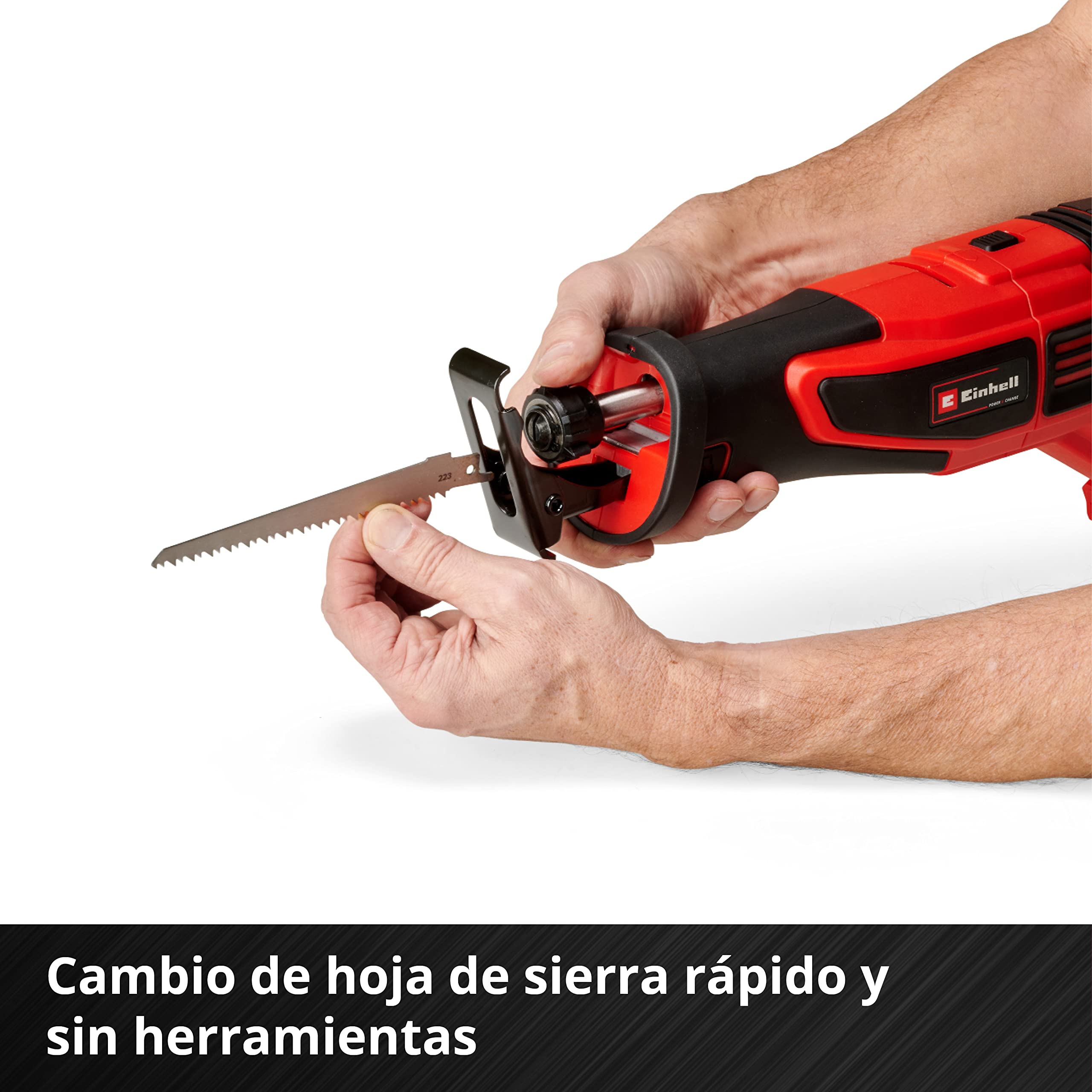 Einhell Professional sierra universal con batería TP-AP 18/28 Li BL-Solo PXC (18V, 950W, Brushless, 28mm altura de carrera, 2500 min-1, 20 cm profundidad de corte (madera), asa giratoria, sin batería)