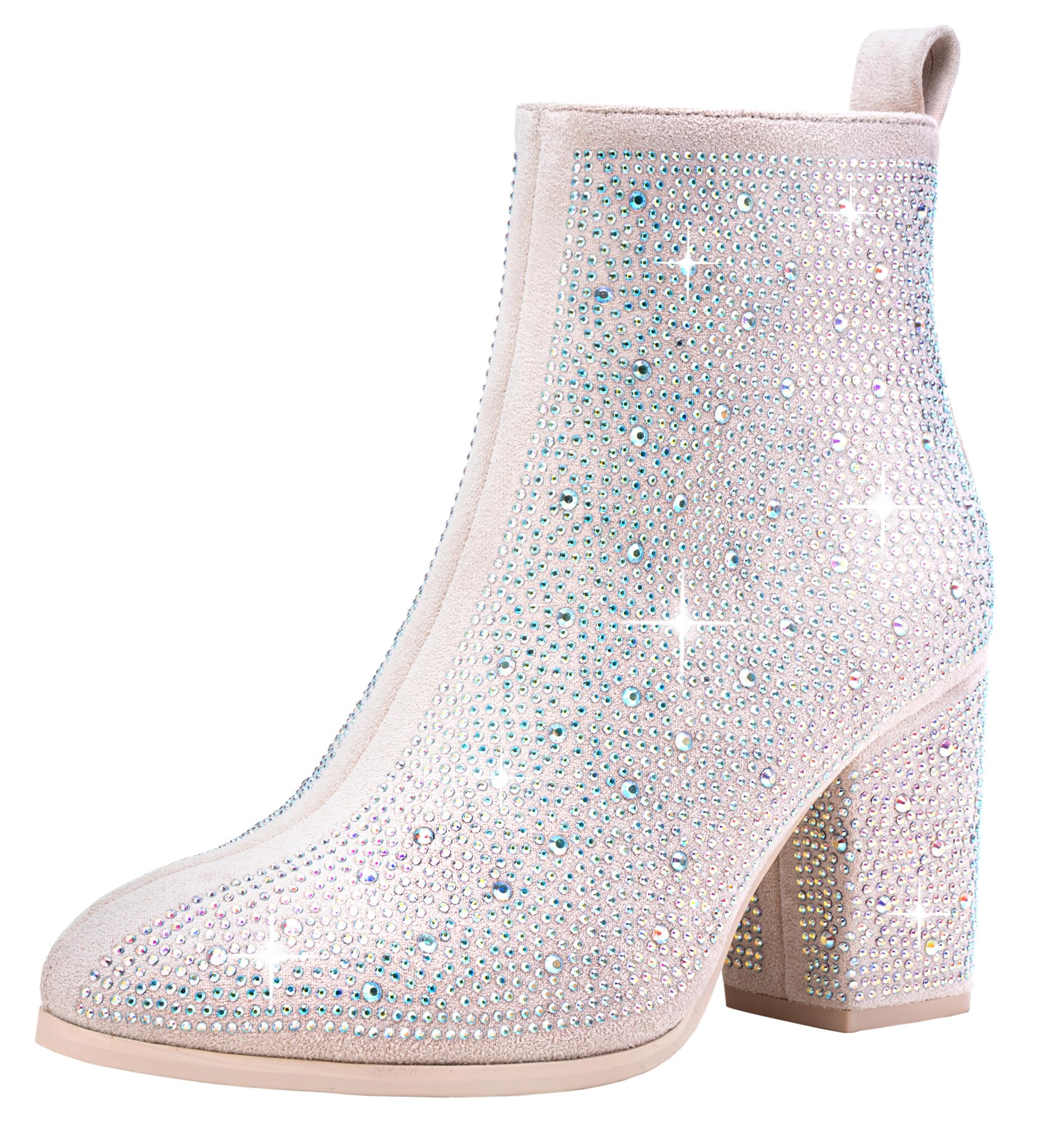 Jeossy Women's 9637A Dressy Ankle Boots,Fashion Block Heel Booties