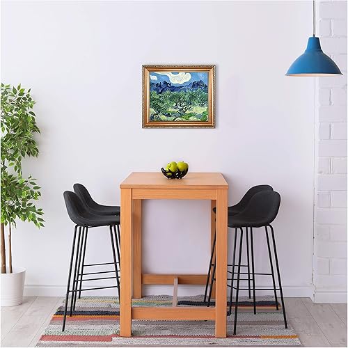 Miniatura 1287 de A&T ARTWORK The Starry Night de Vincent Van Gogh. Tamaño del marco: 36 x 30 pulgadas, tamaño de la imagen: 30 x 24 pulgadas, reproducciones clásicas