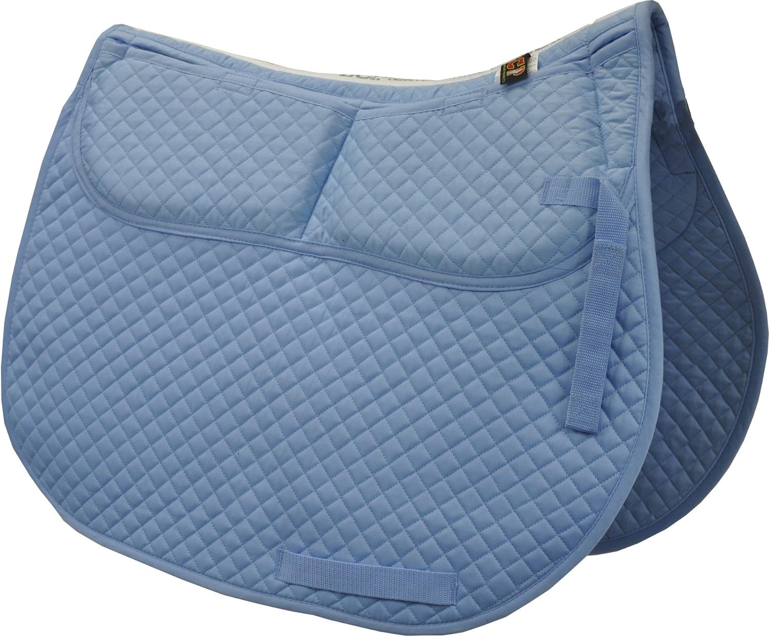 ECP Equine Comfort Products All-Purpose Correction Saddle Pad, Diamond Quilted Design with Adjustable Memory Foam Shims for Customized Fit, Pressure Relief, and Breathable Performance