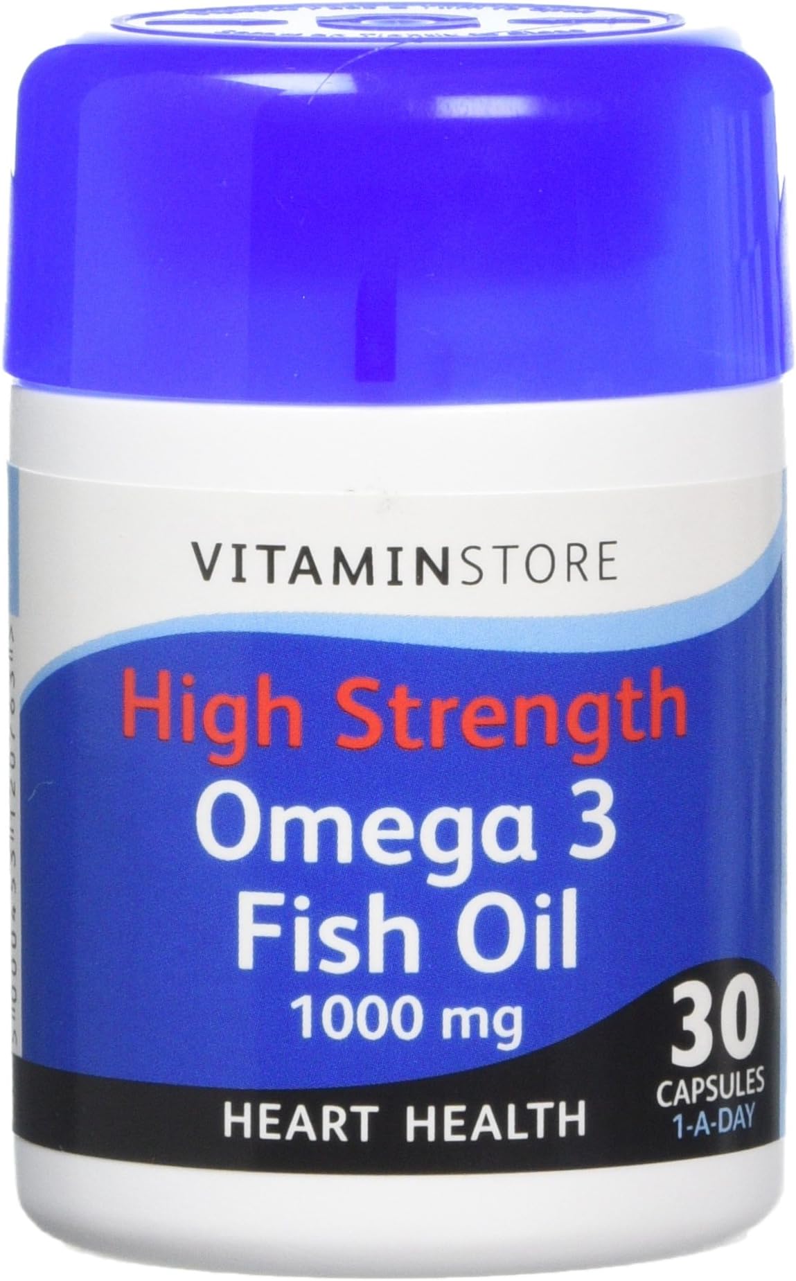 High Strength Omega 3 Fish Oil 1000mg 30 Capsules ONE Pack