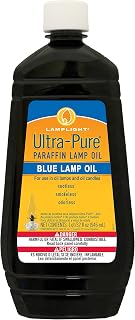 Lamplight ¼ Gallon (32 oz) Ultra-Pure Lamp Oil Blue - Liquid Paraffin Oil for Indoor use, sootless, smokeless and odorless, Emergency kit Blue