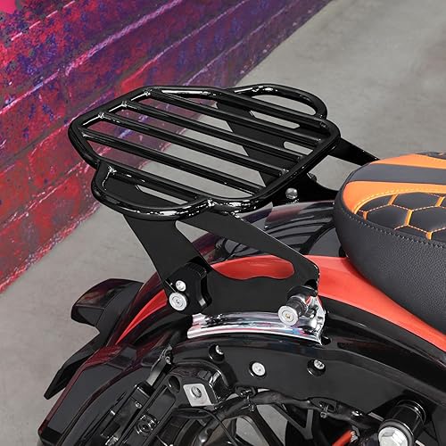 Miniatura 7 de TCT-MOTORPARTS 2-Up - Portaequipajes desmontable para Harley Touring Electra Glide Road King Glide FLHR CVO 2009-2025