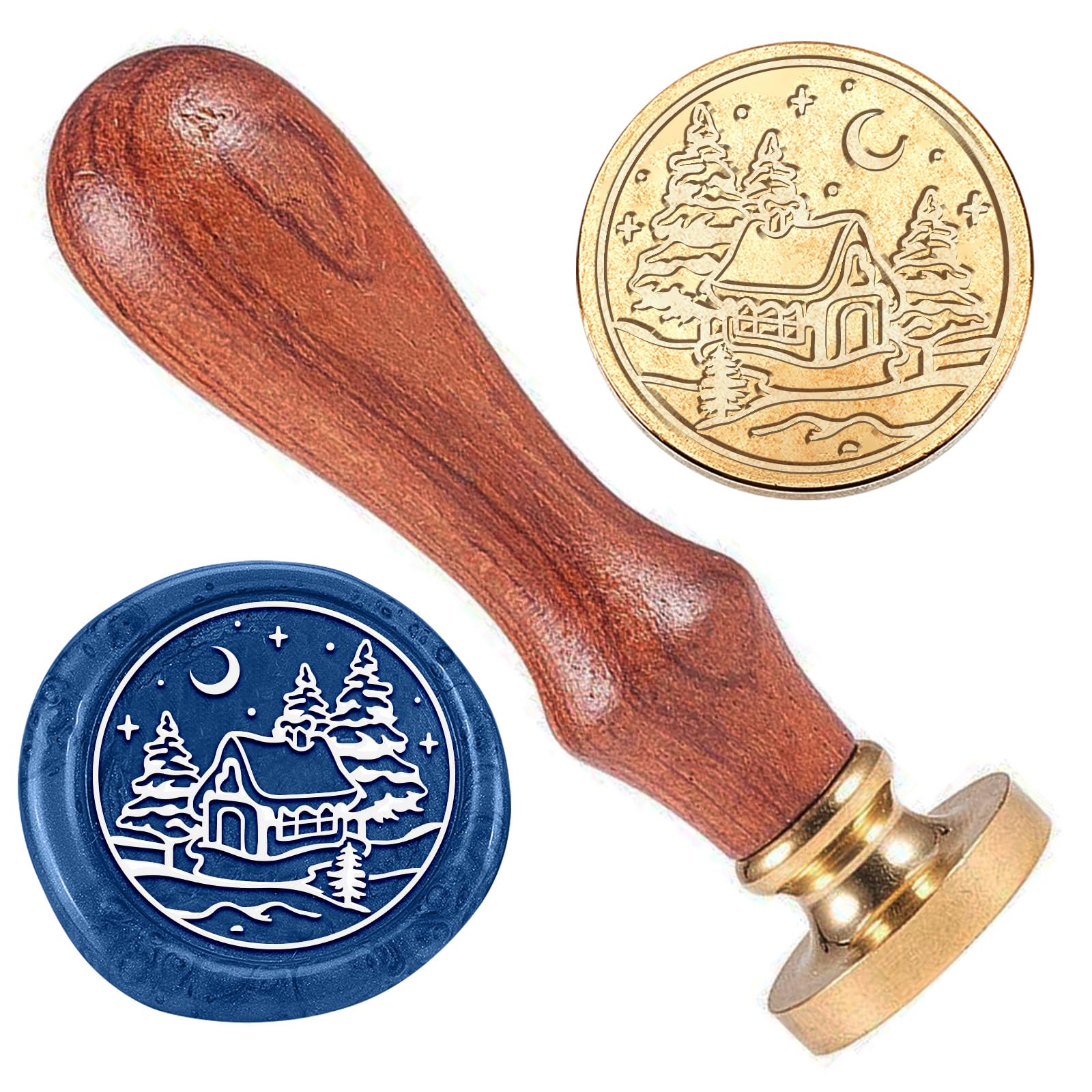 DELORIGIN Winter House Wax Stamp