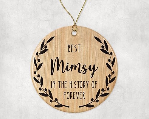 QPTADesignGift Adorno de Best Mimsy Adorno de Navidad Best Mimsy in the History of Forever Adorno familiar Regalo para Mimsy Adorno Mimsy QPTADesignGift Adorno de Best Mimsy Adorno de Navidad Best Mimsy in the History of Forever Adorno familiar Regalo para Mimsy Adorno Mimsy