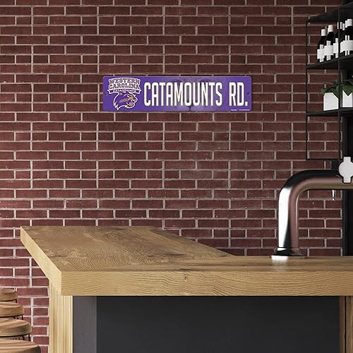 Vista 411 de Rico Industries Letrero de plástico de la NCAA de plástico de 4 x 16 pulgadas Alternativo