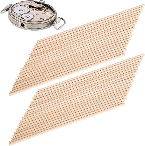 Miniatura 5 de Accesorios de reparación de relojes, varillas de madera ligeras de 40 piezas, práctica profesional para limpiar relojes, relojeros, reparación de