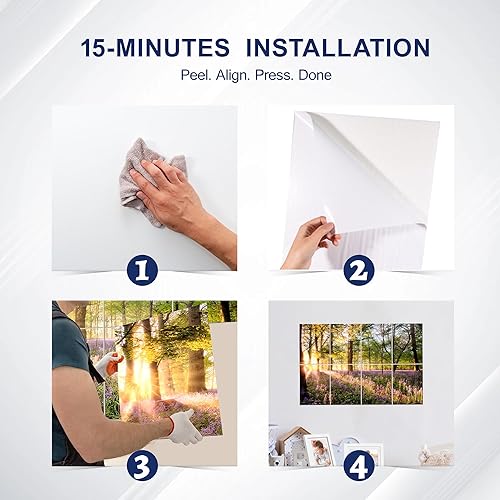 Miniatura 6 de Mollywell Paneles acústicos artísticos, a prueba de sonido, decoración de pared, adecuados para insonorización de habitaciones inspiradas en la