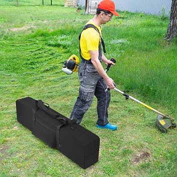 Cordless String Trimmer Carry Bag Electric Lawn Mower Storage Bag Portable Weeder Edger Carry Case for Handheld Lawn Mower Attachment Case Only