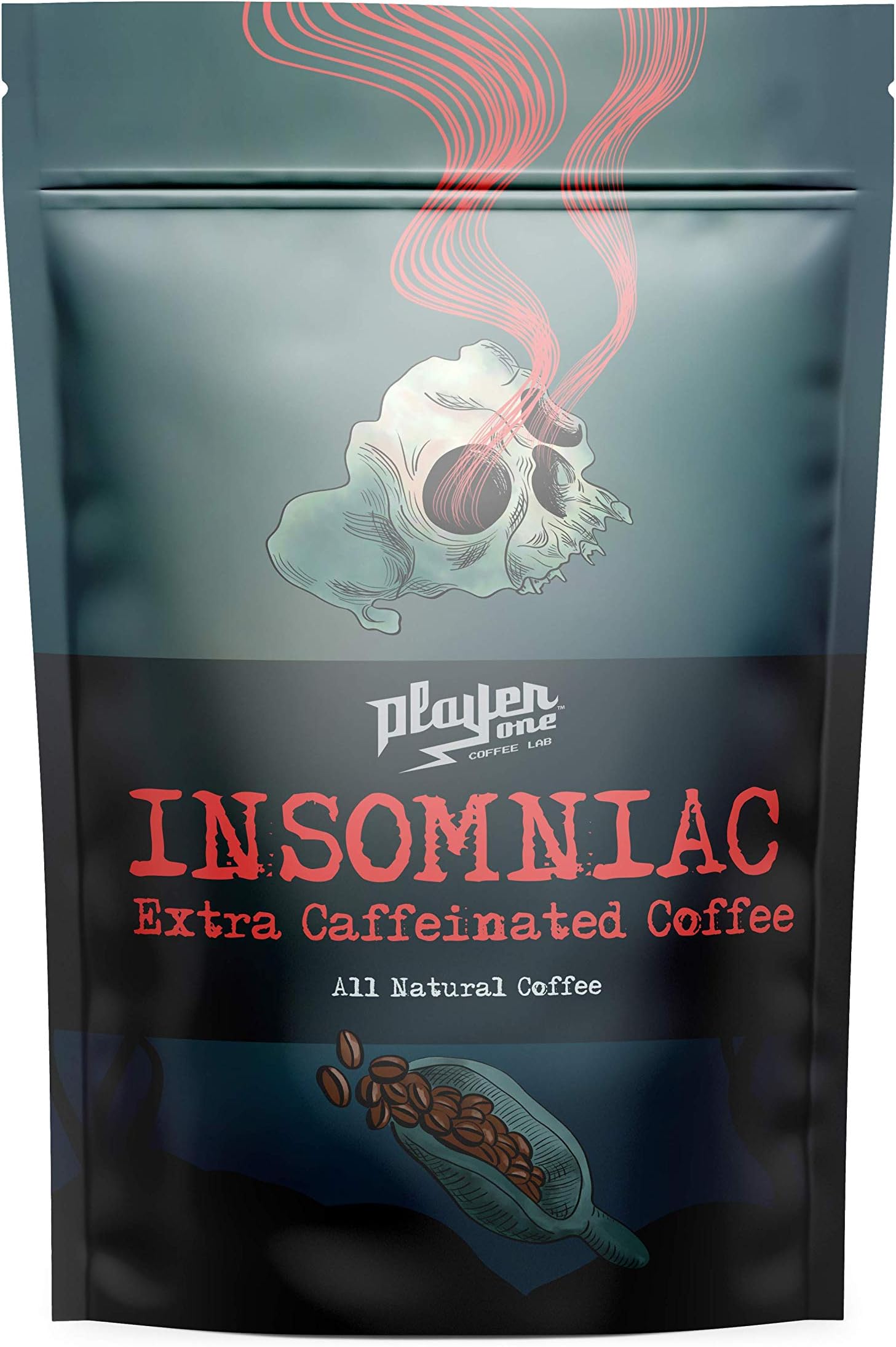 Insomniac Extra Caffeine Coffee, The Strongest Coffee In The World, 6x More Caffeine, 12oz (Ground)