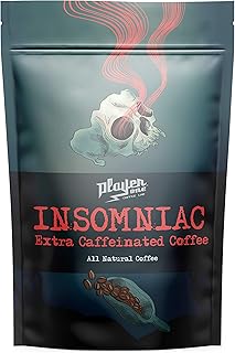 Insomniac Extra Caffeine Coffee, The Strongest Coffee In The World, 6x More Caffeine, 12oz (Ground)