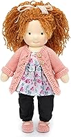BlissfulPixie Elsee 12" Handmade Waldorf Doll - Soft Hypoallergenic Rag Doll for Babies Toddlers with Interchangeable Outfits