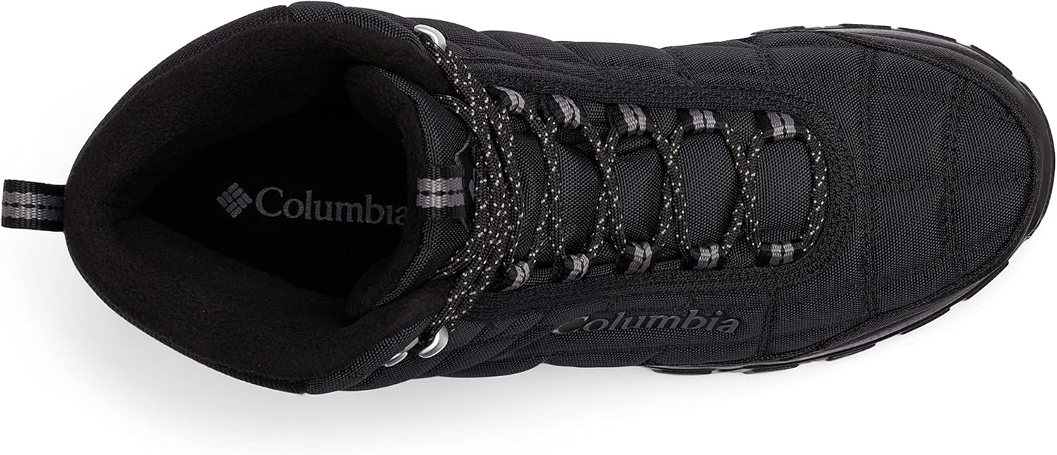 Columbia Men's Firecamp Boot Hiking Shoe 7 Wide Black/City Grey