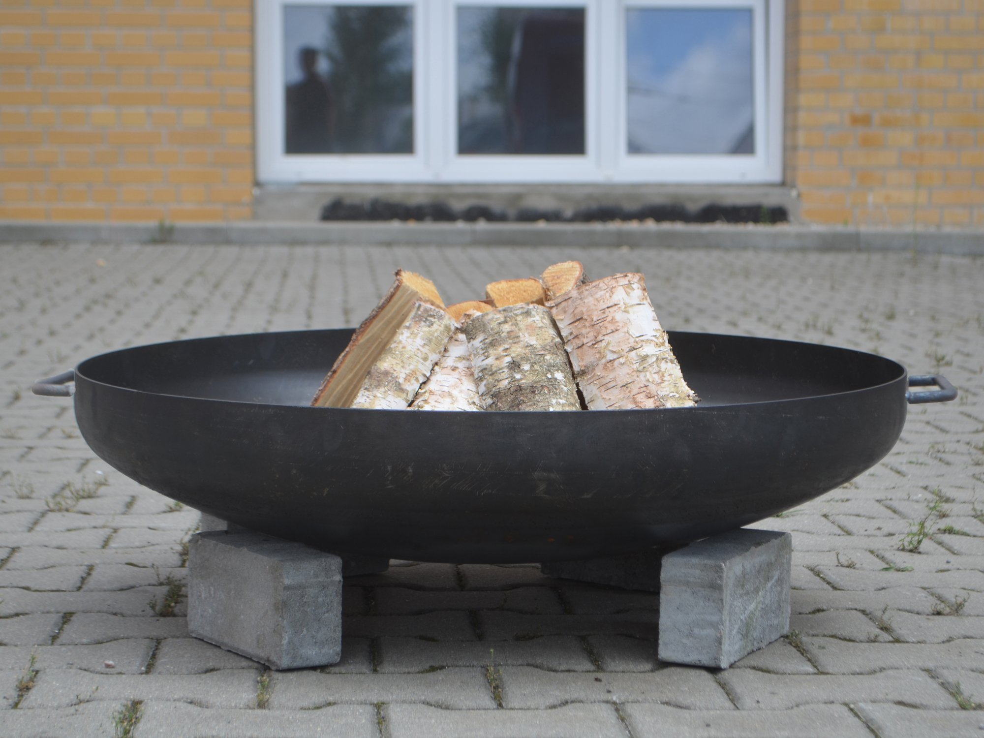 Brasero Köhko - A monter soi-même - Diamètre : 80 cm Feuerschale + Griffe