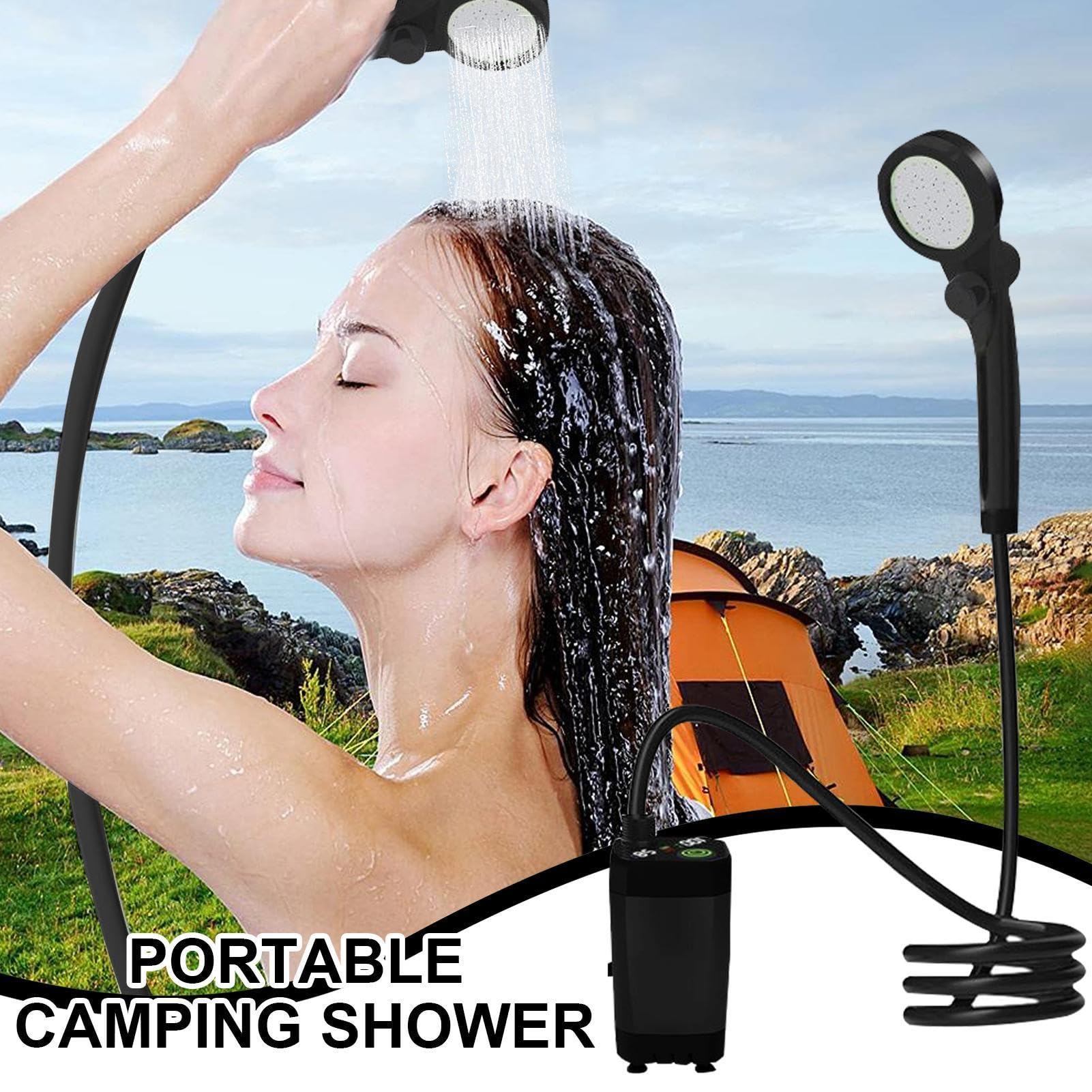 Doccia Portatile Per Campeggio Pompa Ricaricabile Per Camping All'Aperto