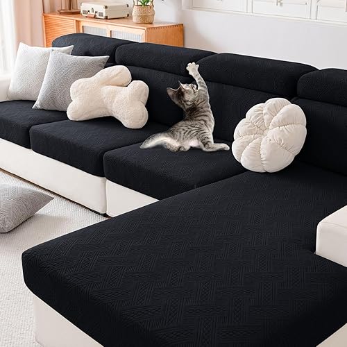 Miniatura 2 de hyha Fundas de cojín impermeables para sofá, fundas impermeables para sofá modular para sofá de mascotas, fundas elásticas para sofá y mascotas,