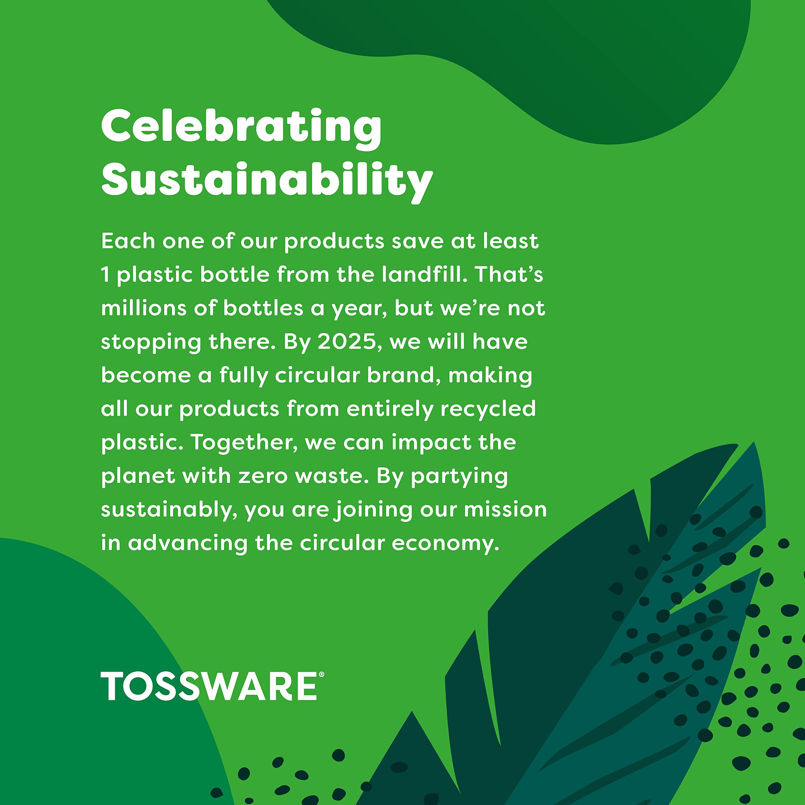 TOSSWARE RESERVE 12oz Old Fashioned - Color Series SET OF 4, Premium Quality, Tritan Dishwasher Safe & Heat Resistant Unbreakable Plastic Whiskey Glasses