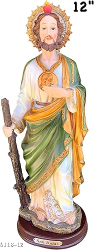 San Judas Tadeo - Figura religiosa de San Judas Tadeo de 12 pulgadas