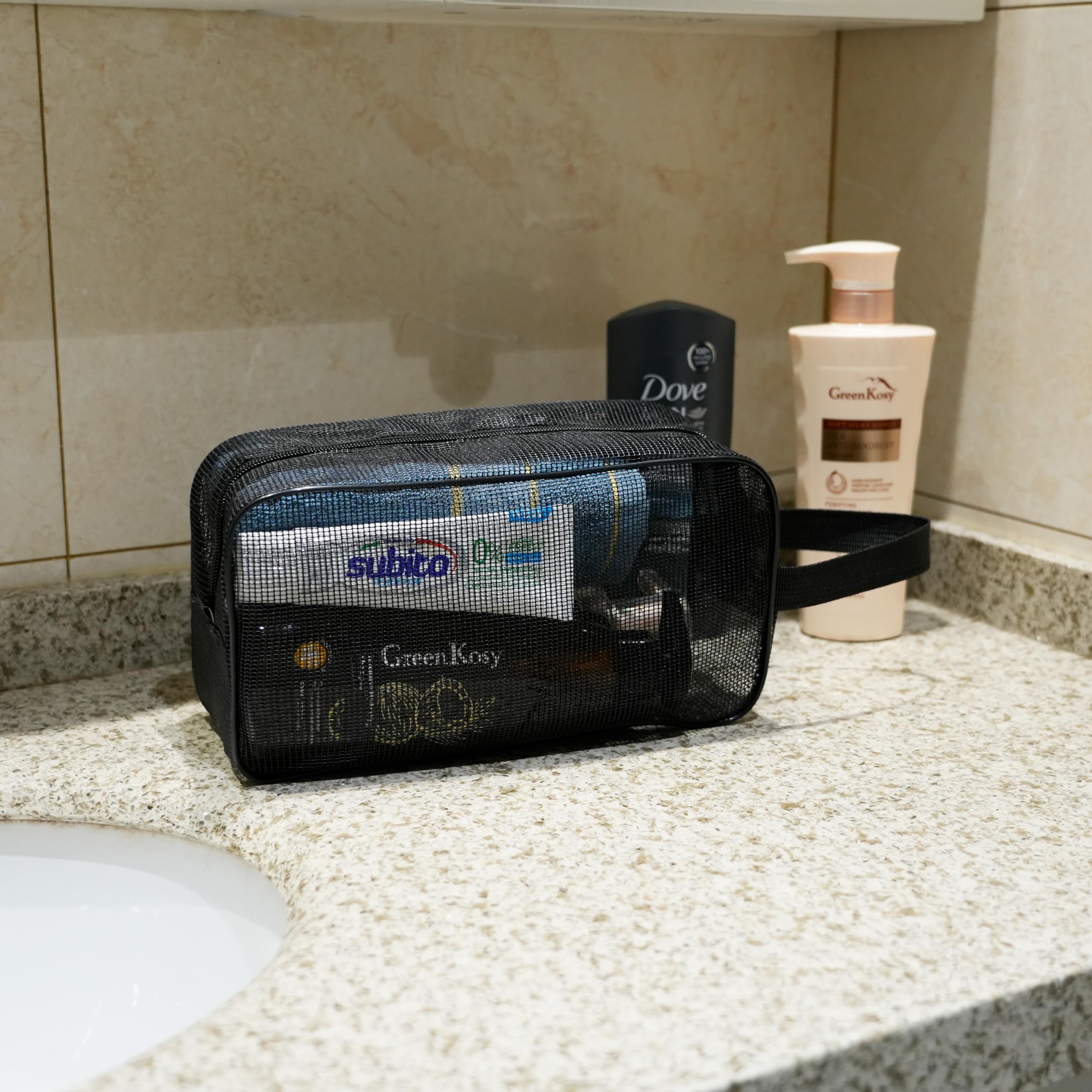 REDSINDA Mesh Shower Caddy - Travel & Gym Bag -11