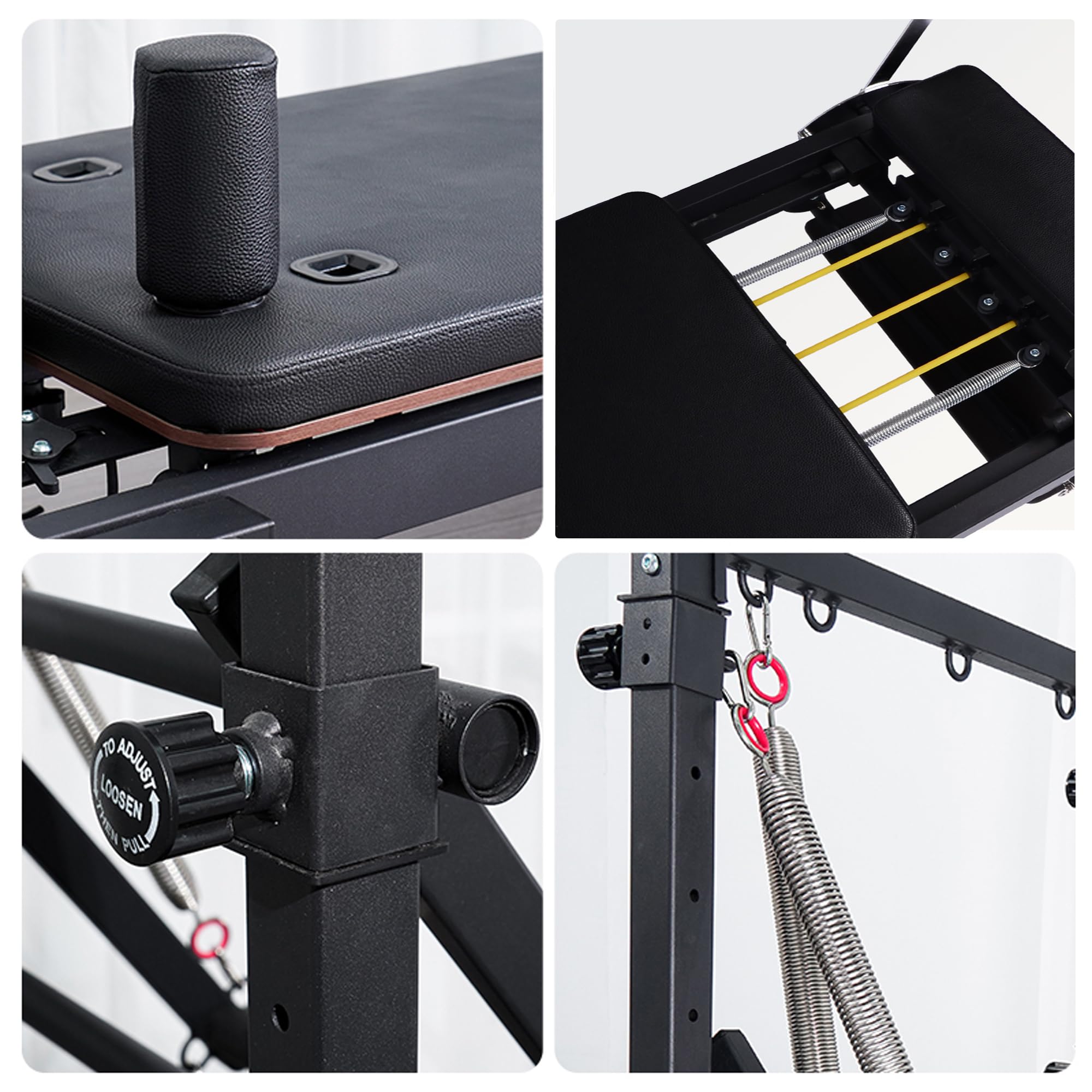 Amazon.co.jp: Habetove タワー付きピラティスリフォーマー、2-in-1