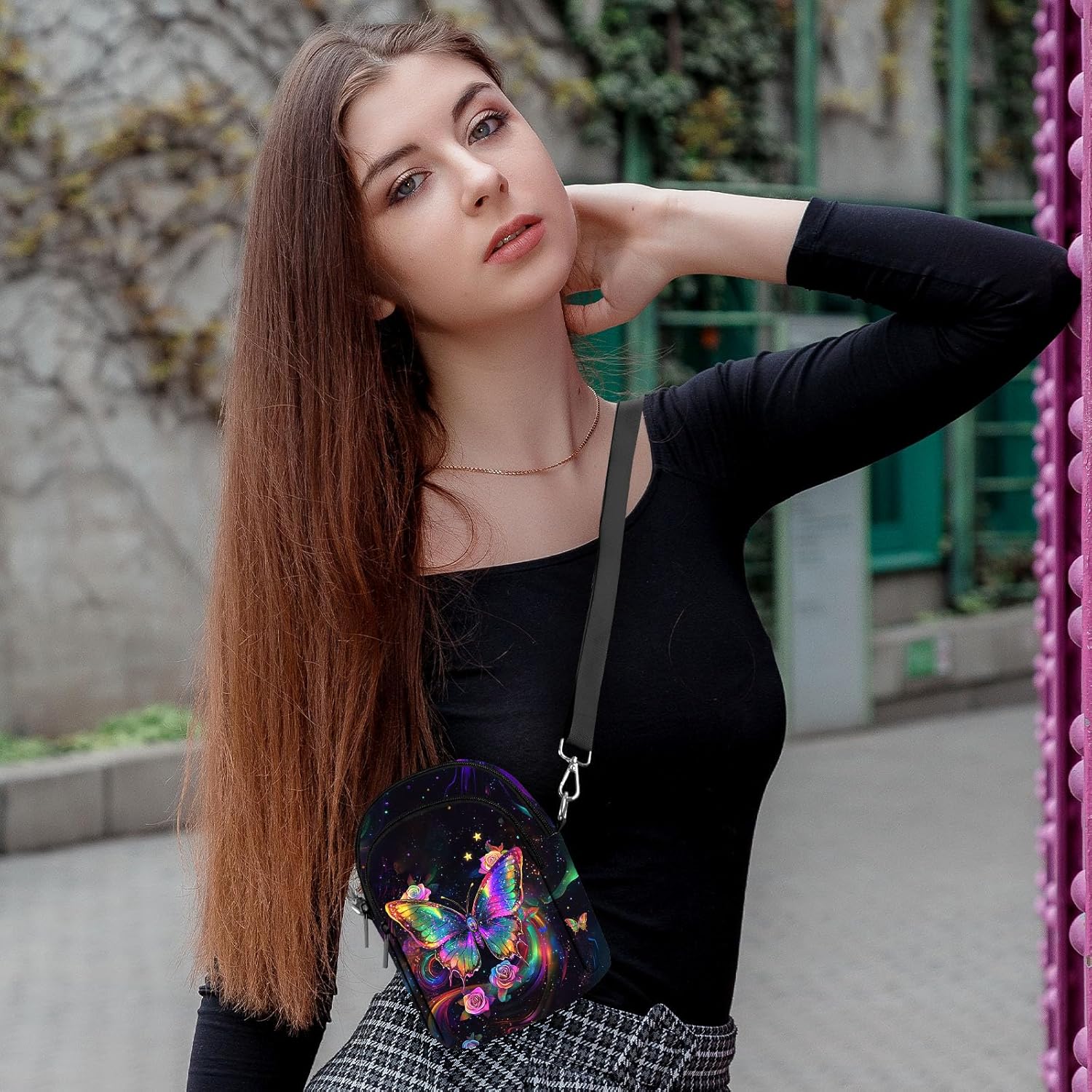 Small Crossbody Bag for Women Cell Phone Purse with Adjustable Strap Shoulder Purse Travel Wallet Bag - Image 3