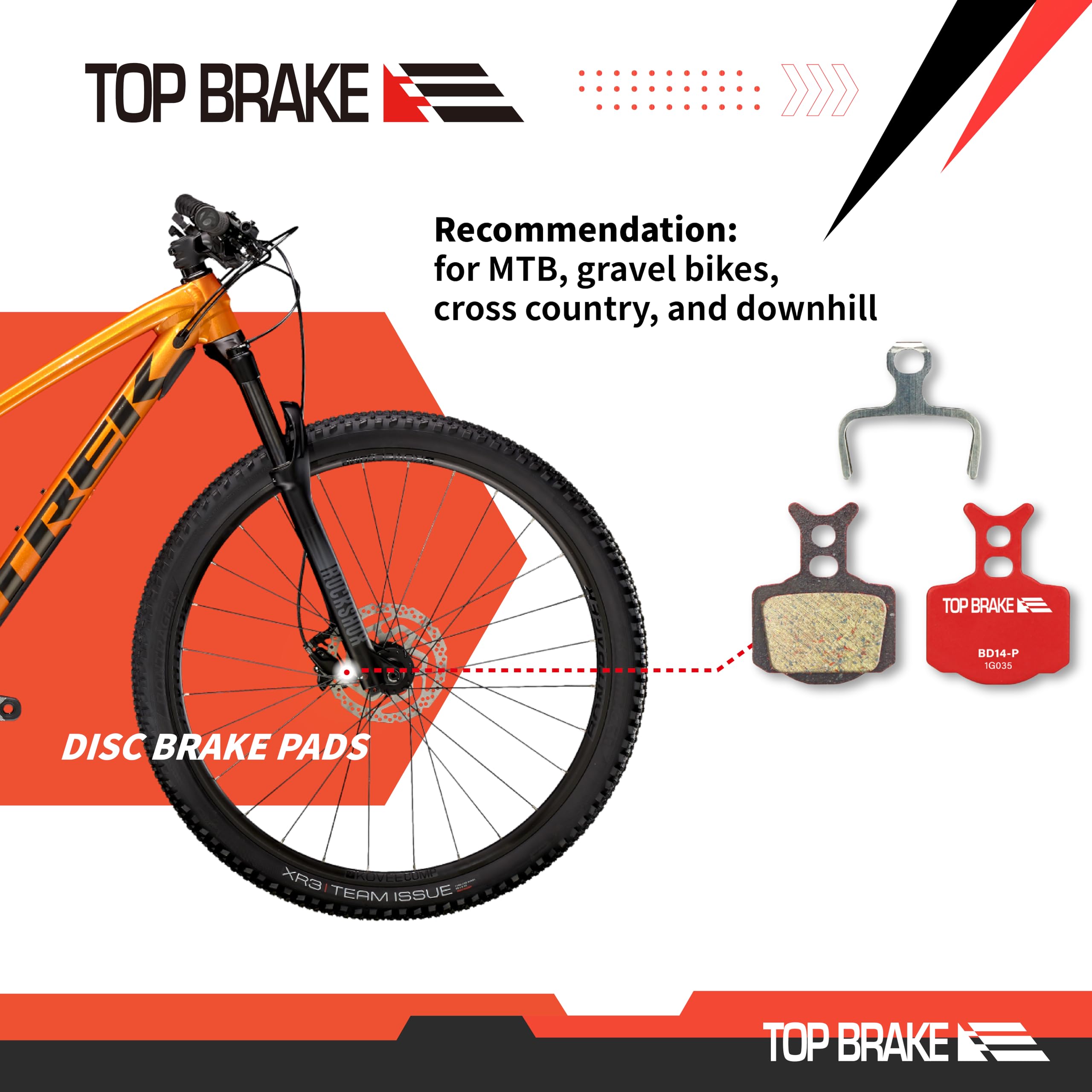 TOP BRAKE Pastiglie freno a disco compatibili con Formula Cura R1/T1/C1 Cura-E | MTB eMTB Downhill Trail Cross country(XC) All mountain cycling