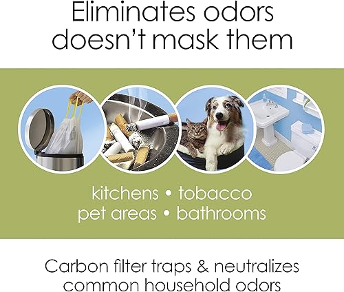 Miniatura 3 de Hamilton Beach TrueAir Filtro de carbono de repuesto para eliminadores de olores basura común para el hogar mascotas humo y baño 1 paquete 04290G