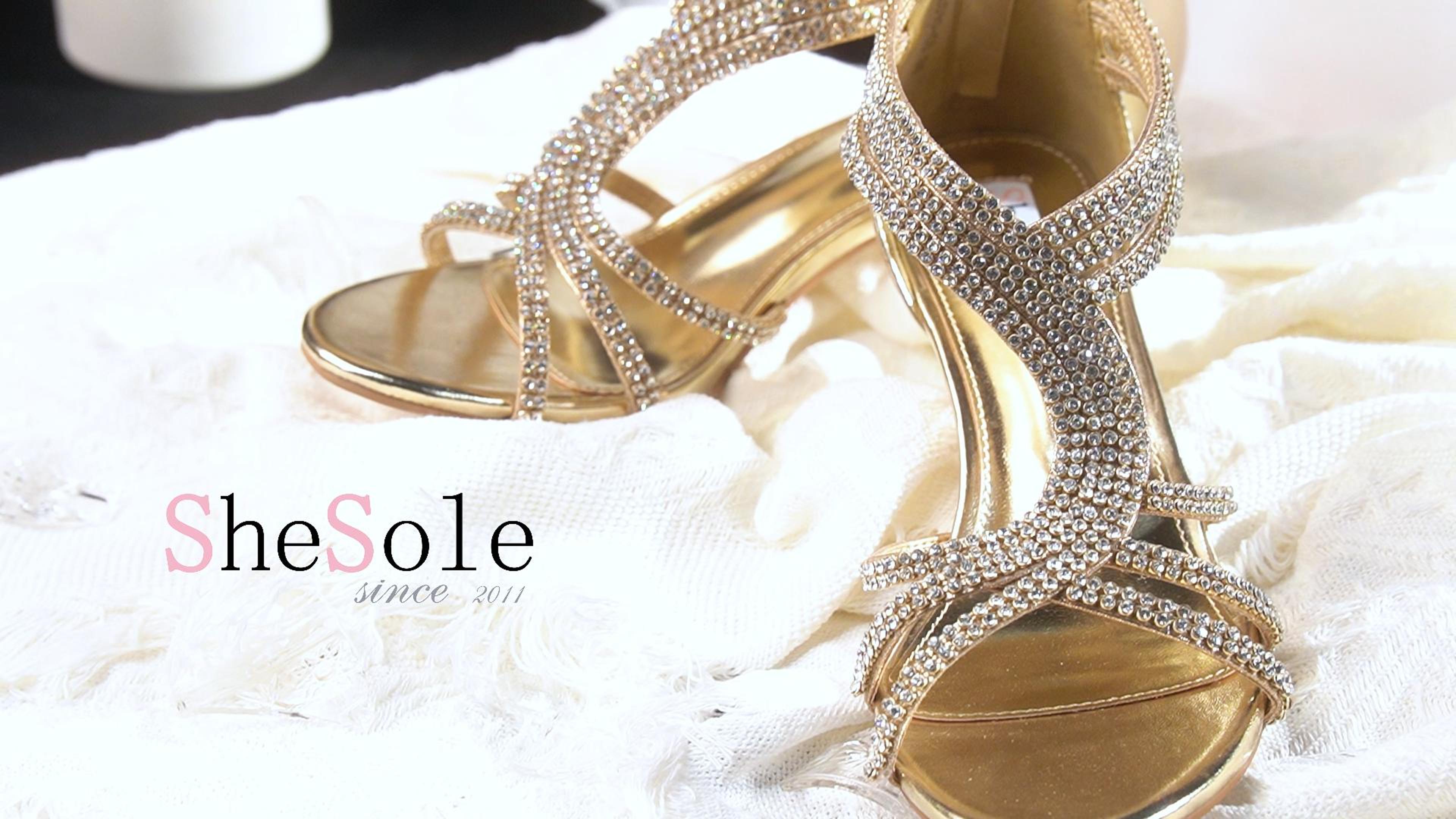gold dress sandals heels The Block Heel Dress Sandal in Gold main image 0
