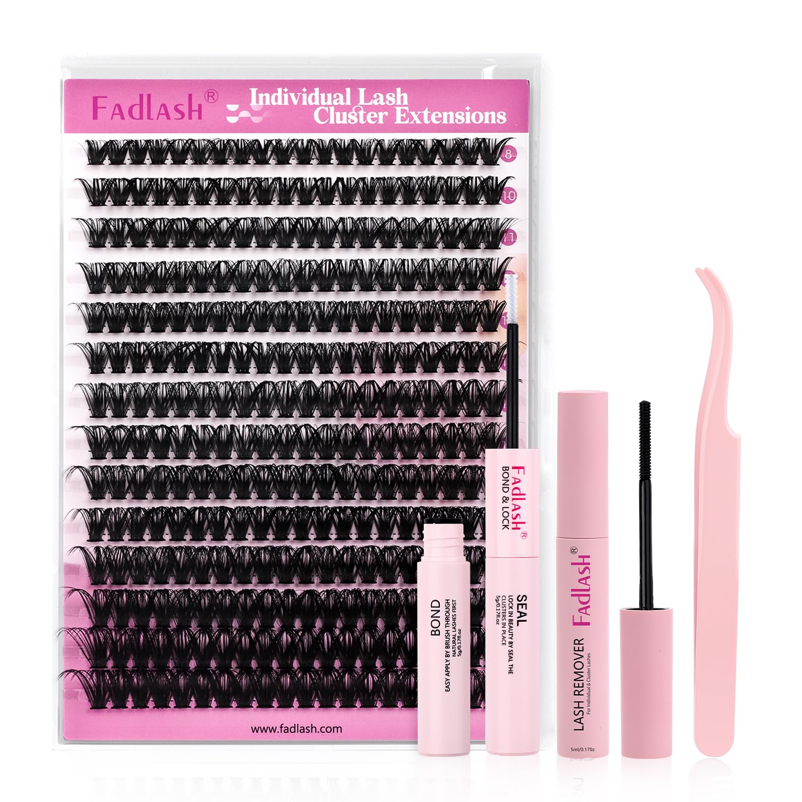 FADLASH Lash 120pcs 0.07mm D Curl 8-16mm 40D Mixed Trays Customizable DIY Eyelash Extensions for Beginners — view 172