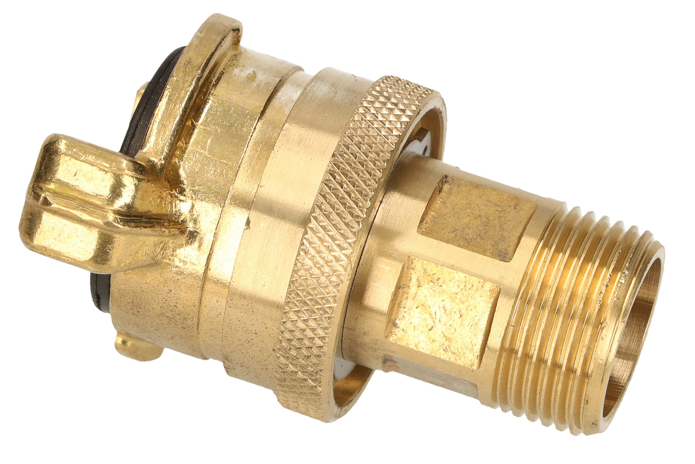 KOTARBAU® Set di 2 attacchi rapidi con filettatura esterna 3/4" per tubo da giardino girevole a 360°