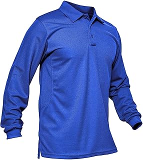 Sponsored Ad - MAGCOMSEN Men's Polo Shirt Quick Dry Performance Long and Short Sleeve Tactical Shirts Pique Jersey Golf Shirt
