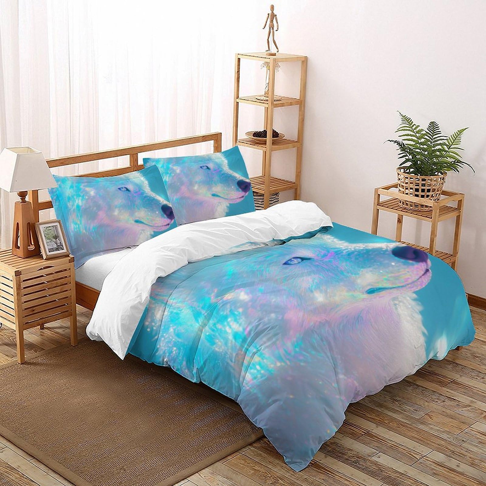 Housse de couette King fermeture éclair finie la couette qui glisse lit garçon
