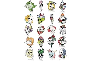 20pcs Halloween Enamel Pins: Spooktacular Enamel Pins Set for Disney Fansatic!