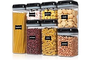 Vtopmart Premium Black Food Storage Containers Set