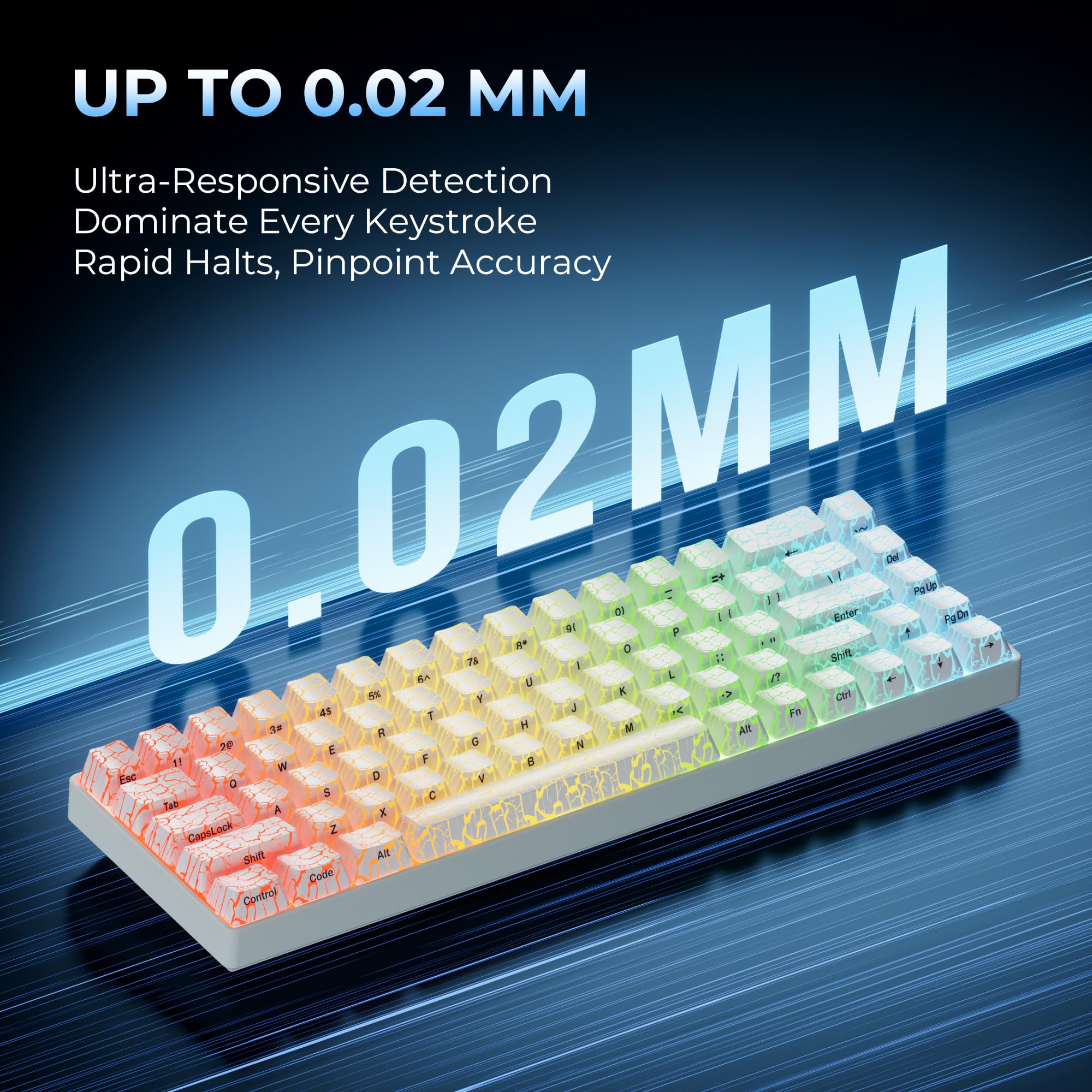 Amazon | XVX HE68 60%ゲーミングキーボード ホール効果磁気スイッチ