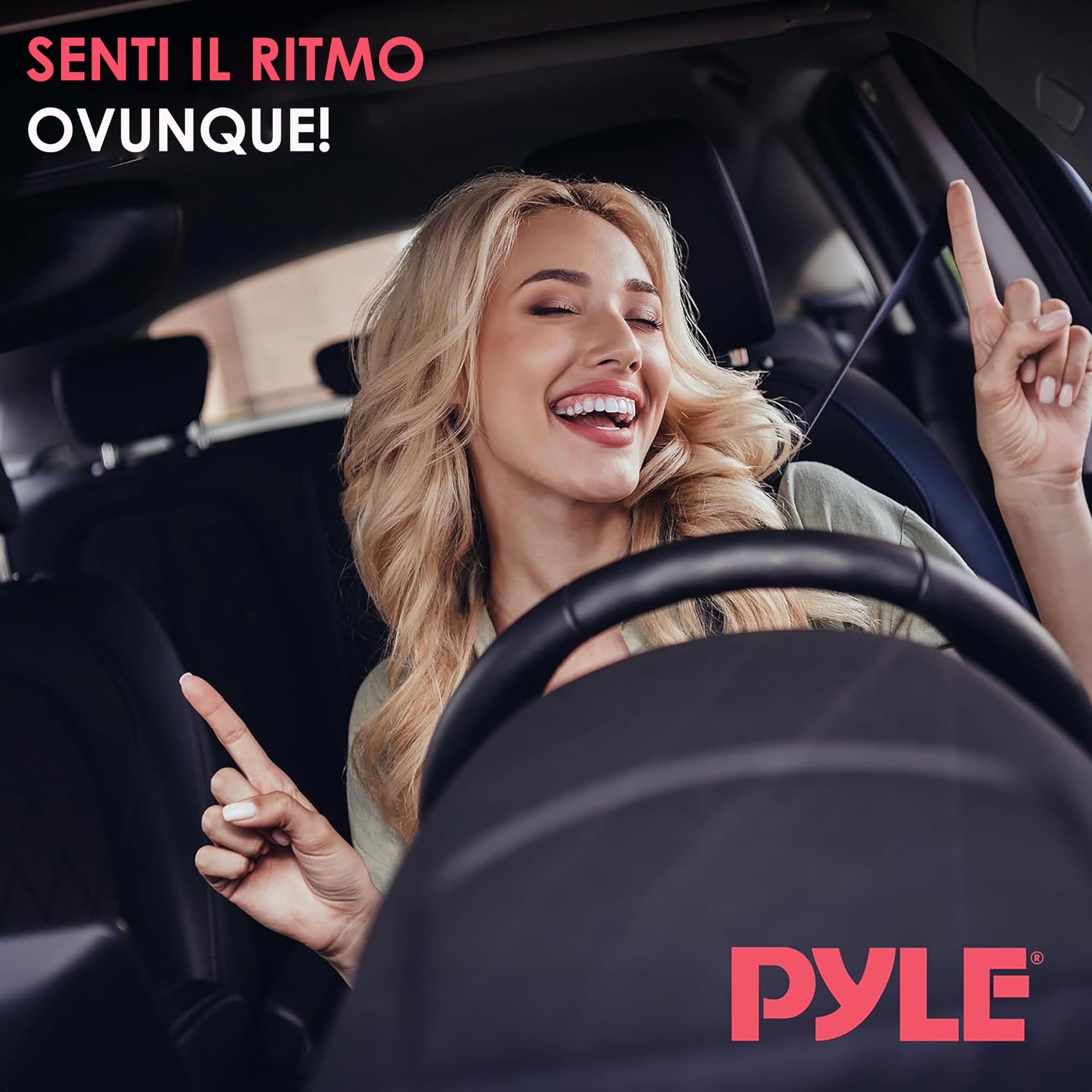 Pyle Casse Auto Stereo Universali 2 Vie, 120 Watt, 8.9 Centimetri Coassiali, Sostituzione Rapida, Montaggio Porta/Pannello Lato, Coppia