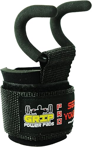 Miniatura 4 de Ganchos de acero para levantamiento de pesas de alta resistencia, juego de 2 guantes de entrenamiento acolchados de alta calidad Negro -,Azul