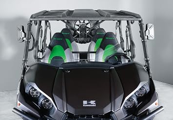 Full UTV Windshield Compatible with Kawasaki Teryx 2016+ 2-4 Seater - Standard 3/16"