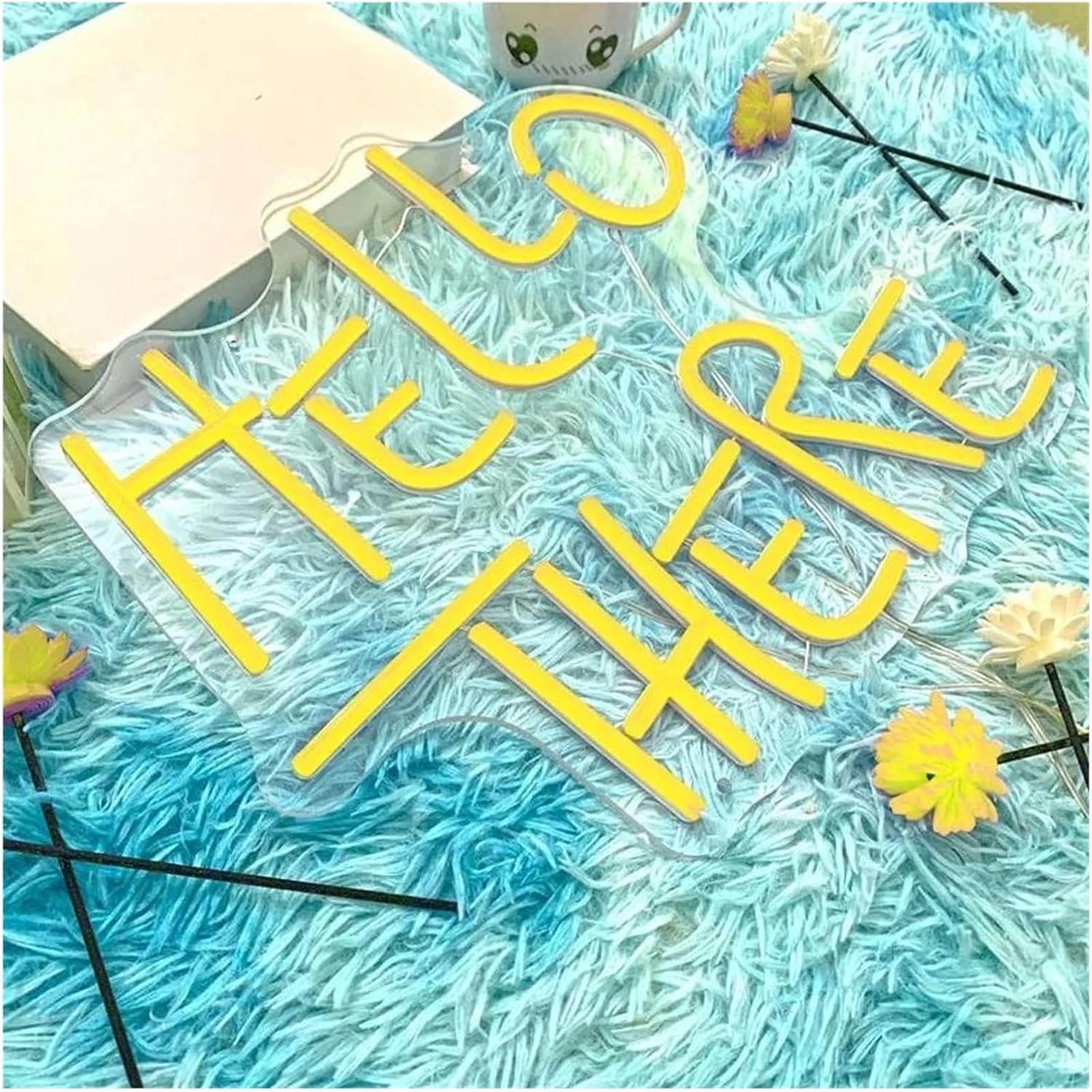Zynther Neon lamp for Neon Signs Decor for Sign Hello There 5V for Lights for Bedroom