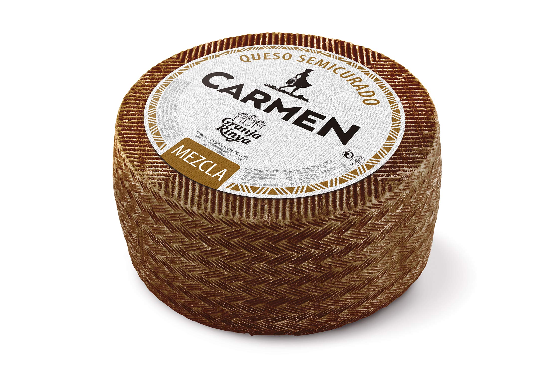 Queso de Vaca y Oveja Semicurado Pieza 3Kg Aprox. Carmen